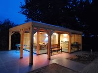 Douglas tuinkamer met verlichting Jimbouw